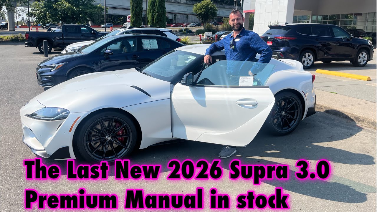 New 2026 Toyota Supra 3.0 Premium Manual Transmission in stock
