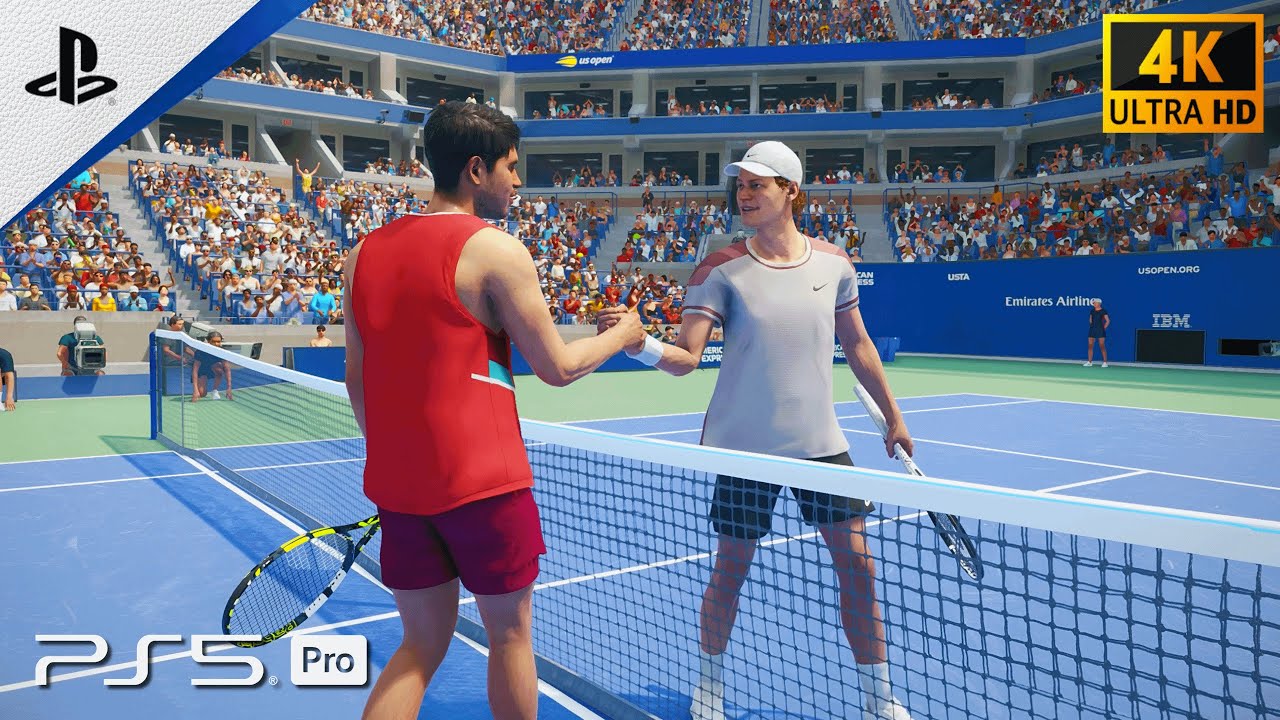 TopSpin 2K25 | Sinner vs Alcaraz (US OPEN 2025 FINAL) - PS5 Pro Gameplay [4K 60FPS]
