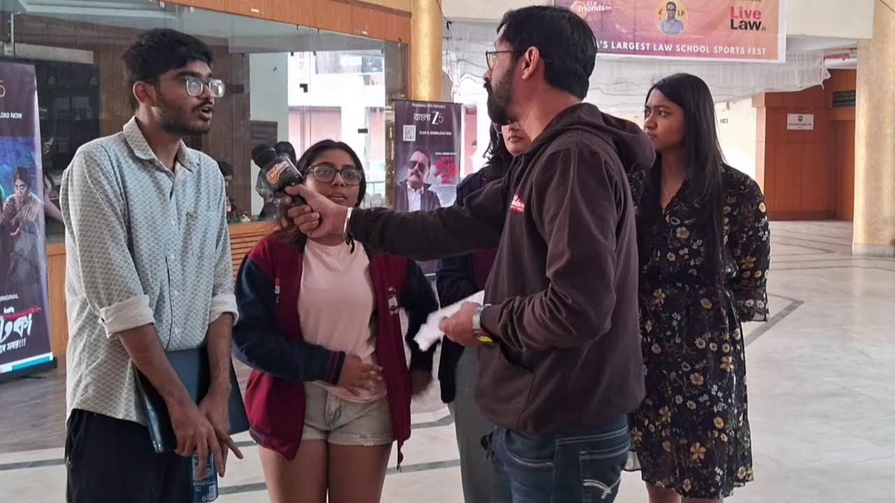 Friend Animesh live from Invicta 2026 at NUJS Campus, Kolkata.