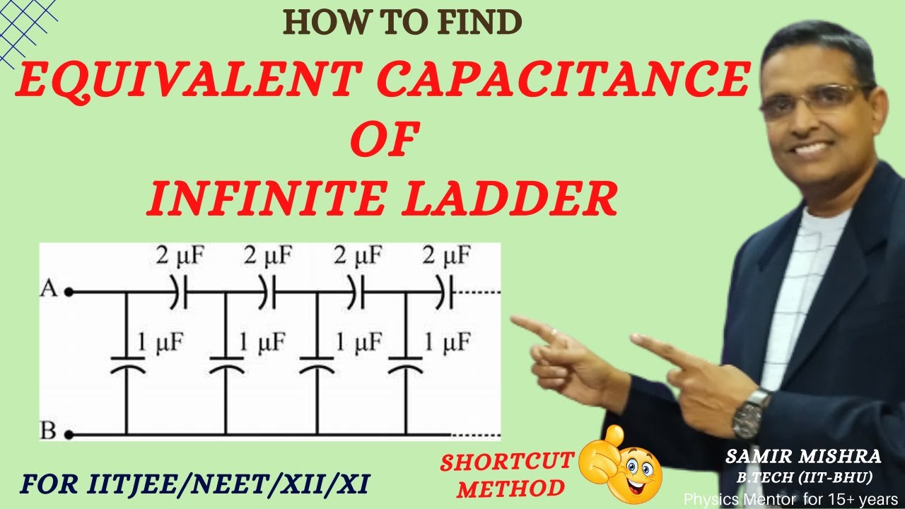 How to find Equivalent Capacitance of Infinite Ladder / Class 12th Physics/IIT/NEET 🎯🎯