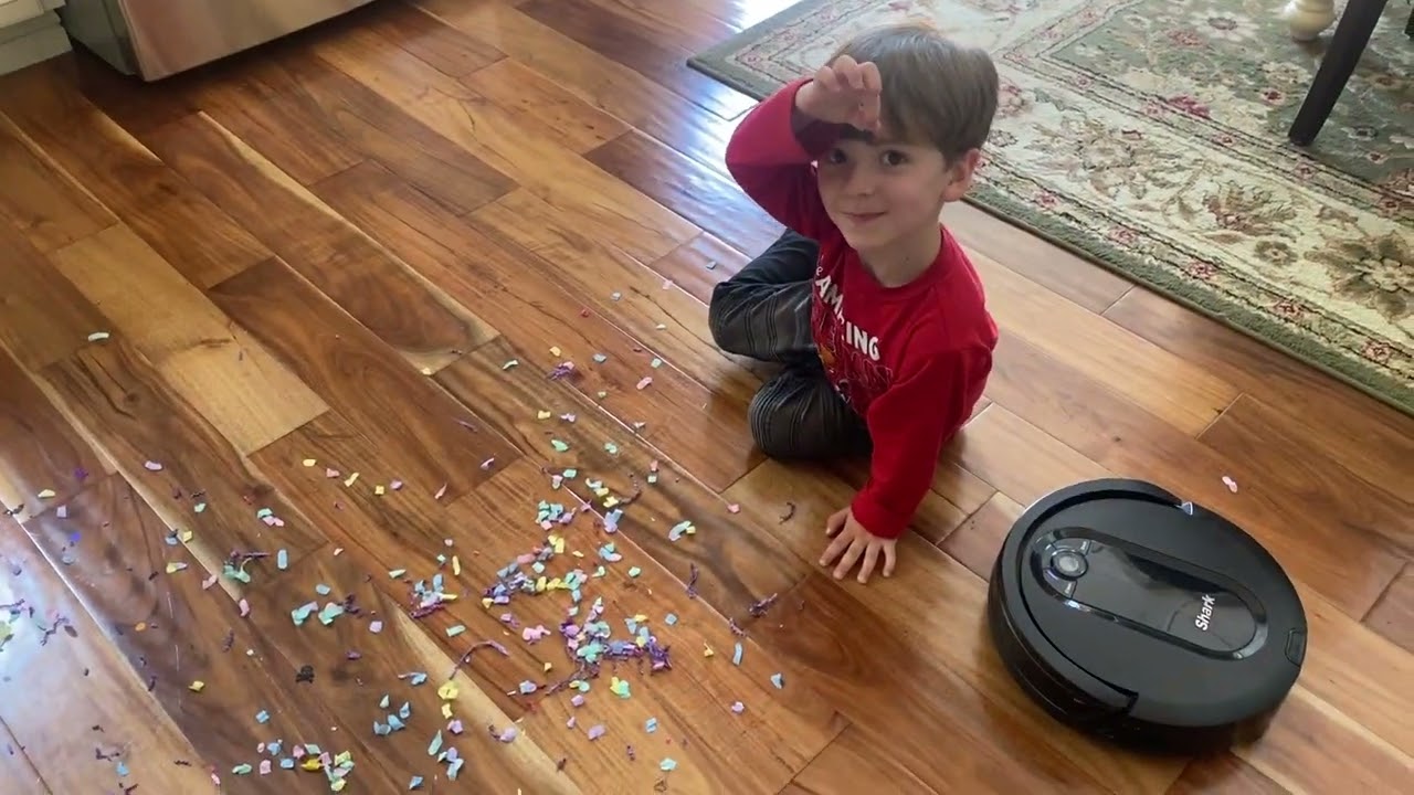 New Shark IQ Robot confetti test