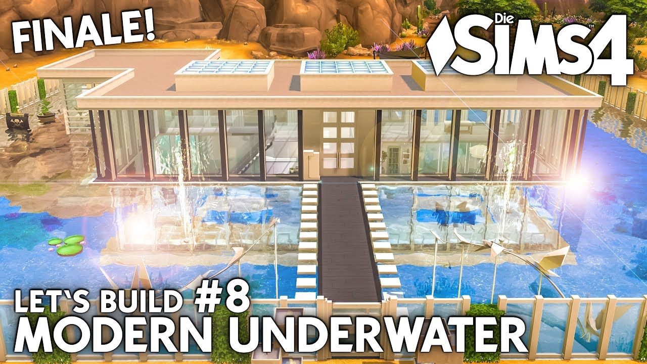 Die Sims 4 Unterwasser Haus bauen | Modern Underwater #8 - Let's Build (deutsch)