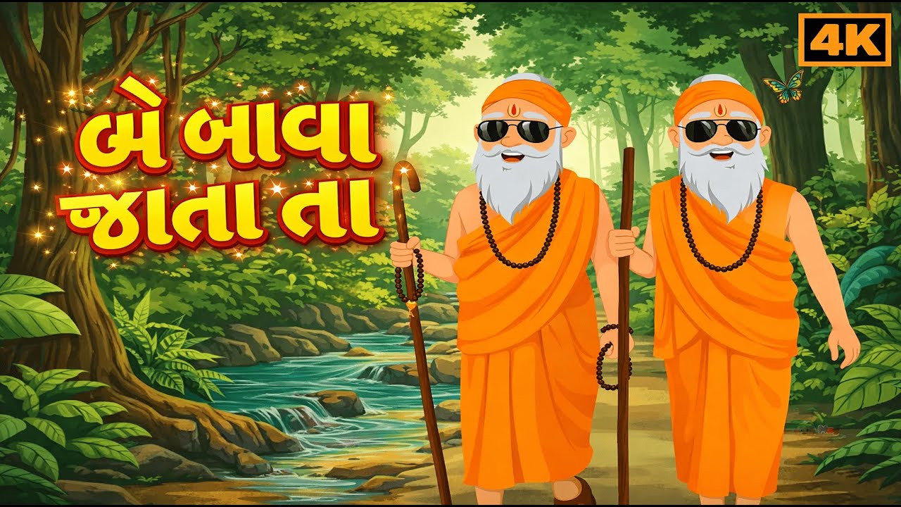 બે બાવા જતા’તા 😄 !! Nursery Rhyme for Kids | Animated Learning Songs | MagicToons TV