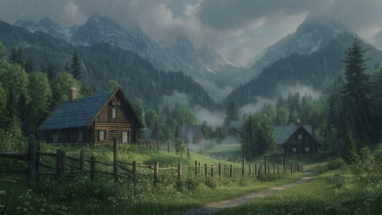Hill House Rain Ambience | Deep Relaxation and Mental Clarity
