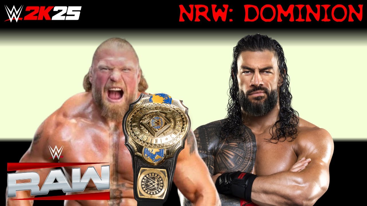 Brock Lesnar vs Roman Reigns | Intercontinental Title Match: Raw #6 | WWE 2K25