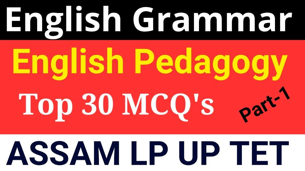 English Grammar ,Assam Special TET 2021 । English Objective Questions for Competitive Exams