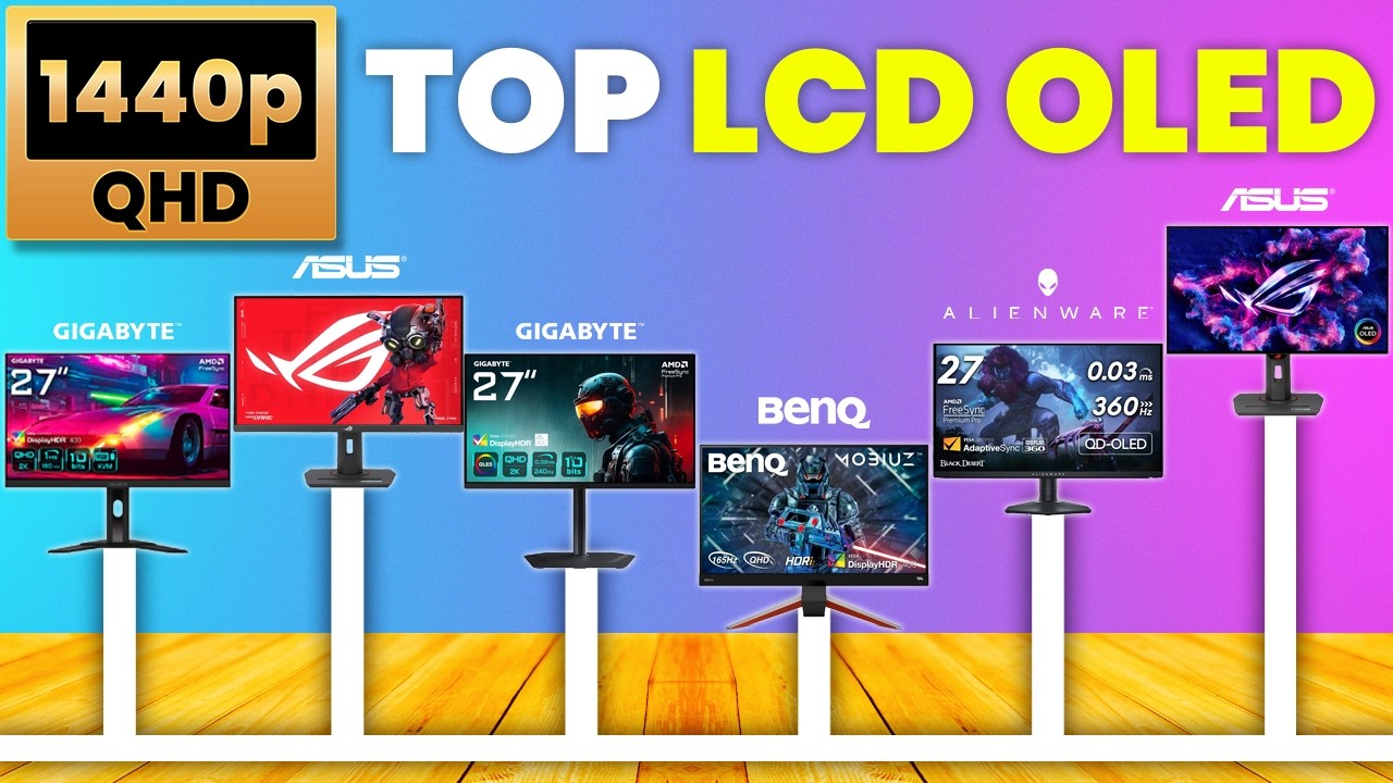 🚀 Top Monitores Gaming 1440p LCD y OLED de 2025 Testados ¿Cuál es mejor para ti?