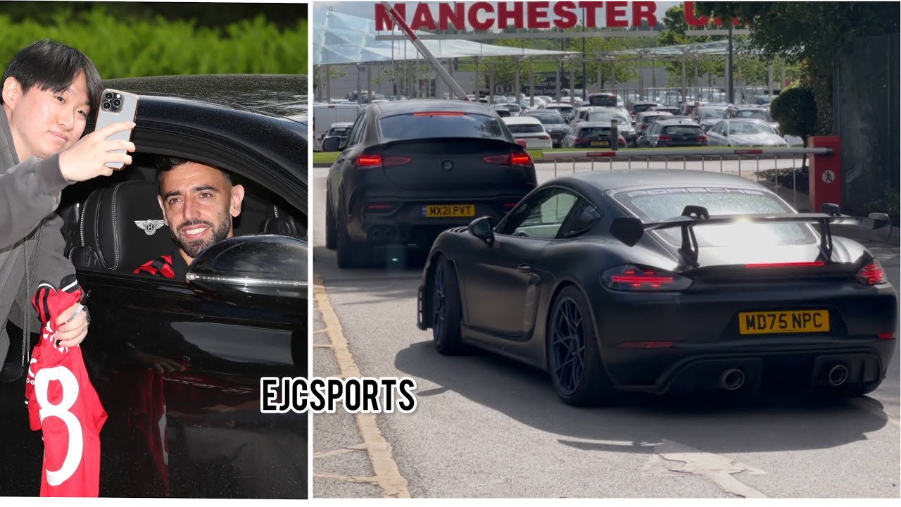 Manchester United players arrive at Carrington ahead of their FINAL training session of the season 🔴