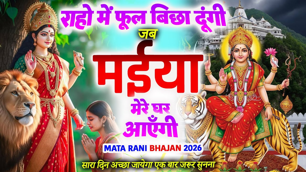राहो में फूल बिछा दूंगी जब मैया मेरे घर आएँगी Mata Rani Bhajan सोई किस्मत भी जगा देगा मईया का ये भजन