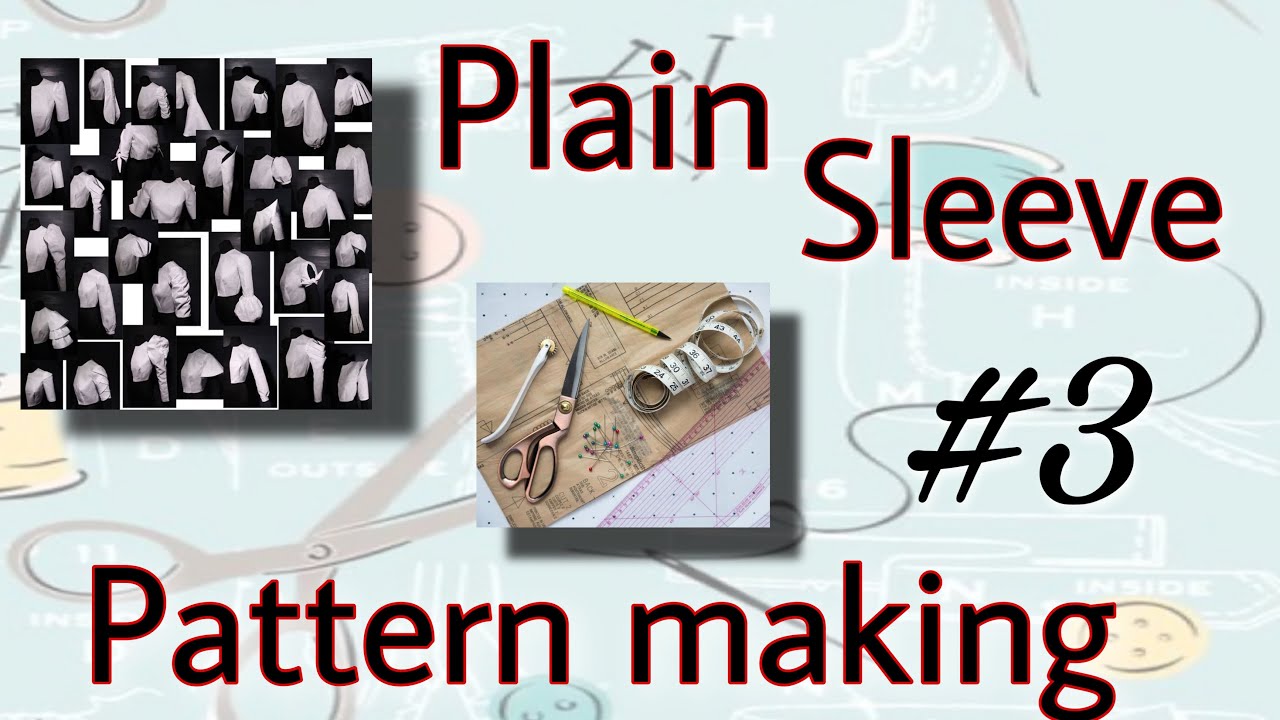 Sleeve pattern / Plain sleeve pattern making in Telugu /#3 class / Srithi vlogs