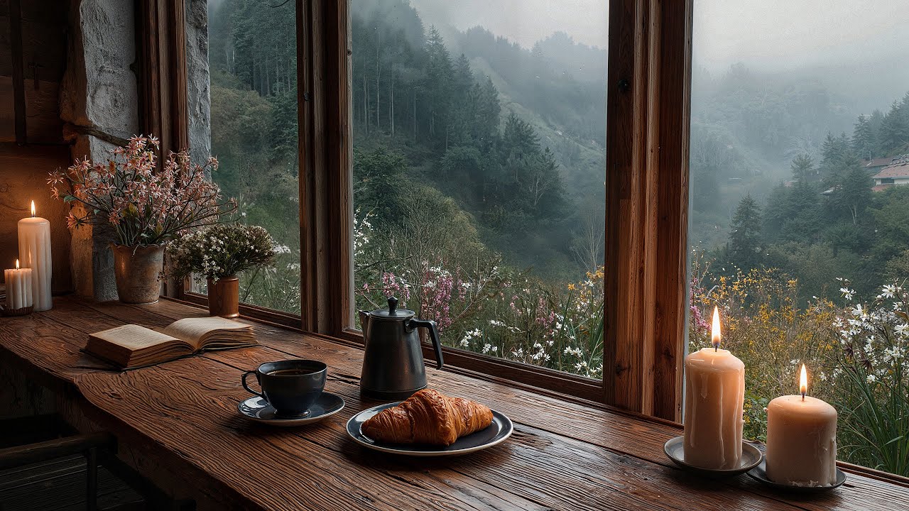 Forest Rain Jazz 🌧️ Soft Jazz & Falling Rain Ambience for Stress Relief & Night Relaxation