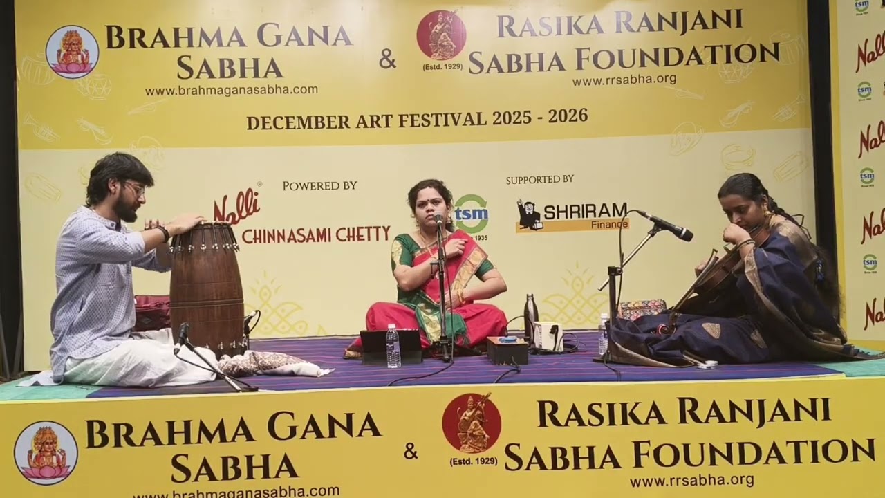 December Season concert - Kolkata S Aishwarya - Brahma Gana Sabha 