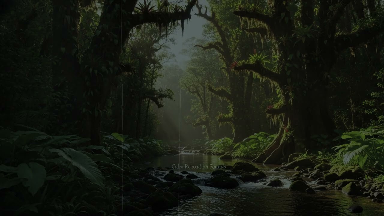 SOOTHING NATURE SOUNDS, BIRD CHATTERS, SOOTHING SOUNDS OF STREAMING, FOREST SOUNDS.