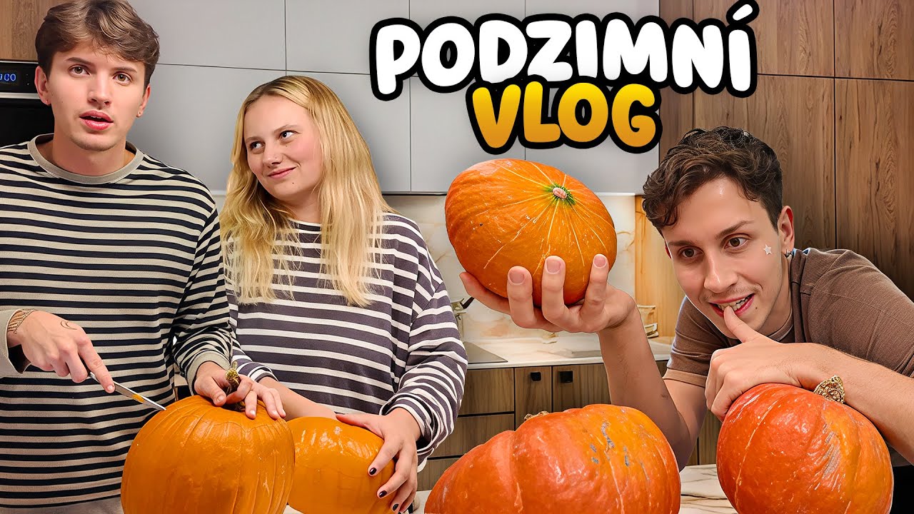 PODZIMNÍ VLOG🍂 dýňová polívka, dýňová farma, vyřezávání & event