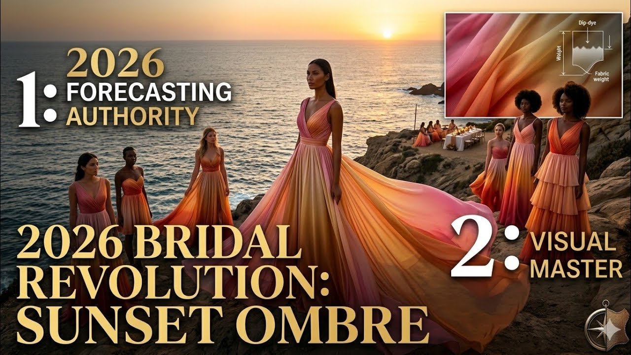 2026 Wedding Trends: The Rise of Sunset Ombre Gowns & Coastal Luxury |High-End Coastal Micro-Wedding