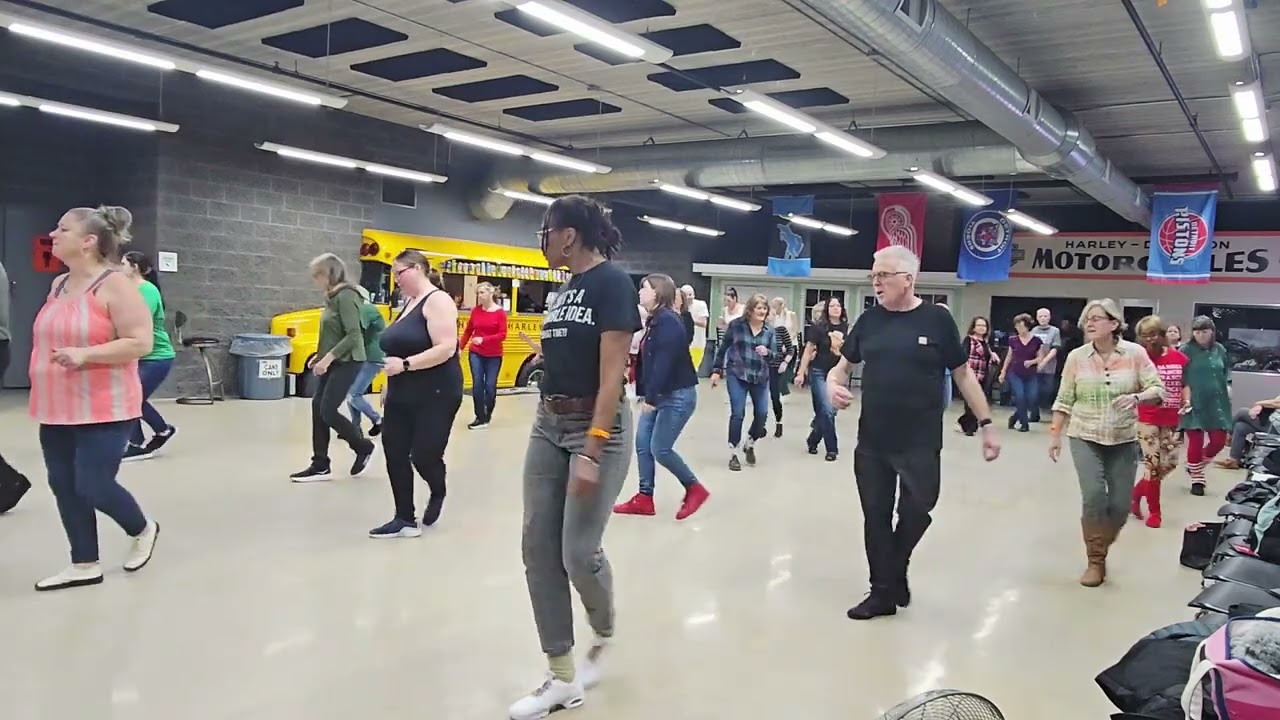 Back Stabbers improver level line dance.
