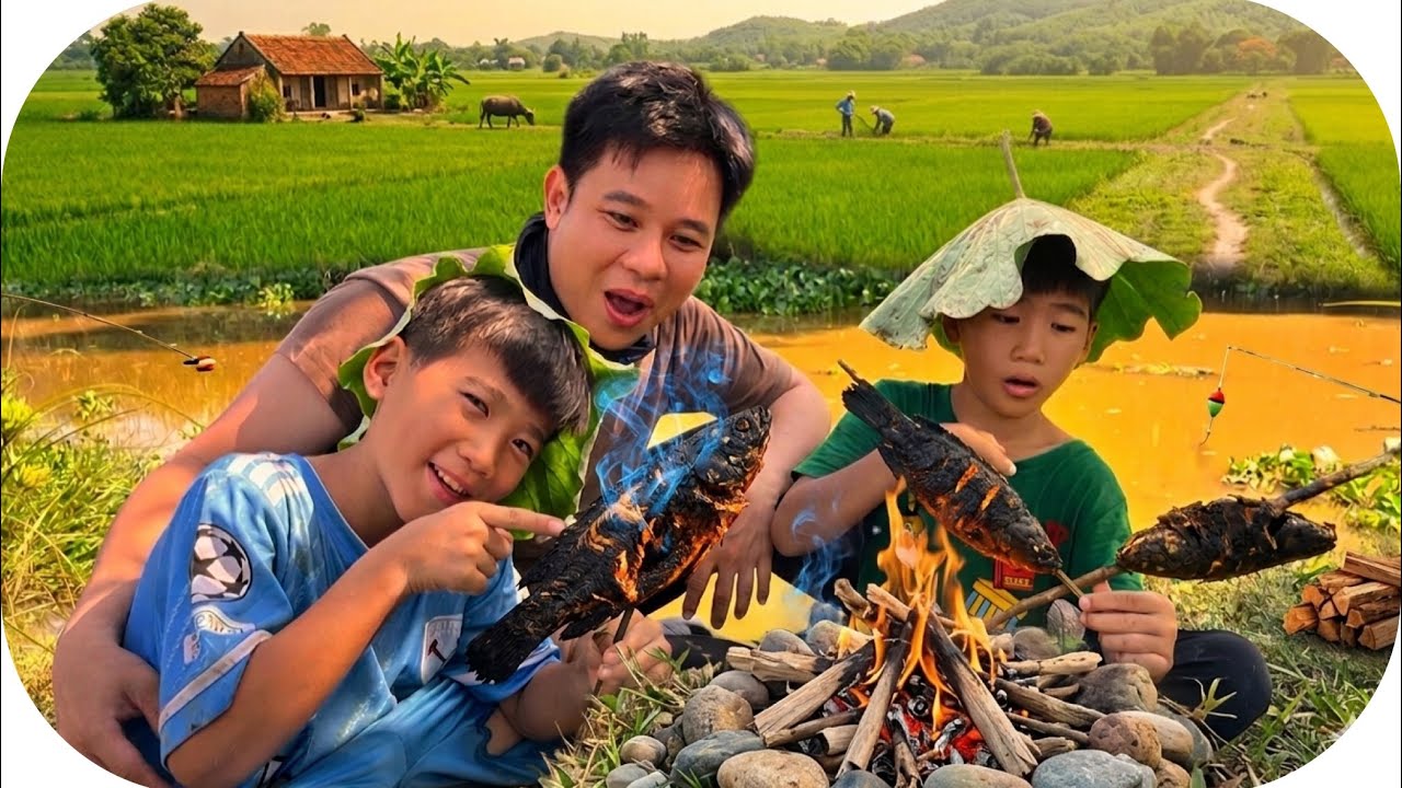 Anh Ba Phải | C&acirc;u C&aacute; R&ocirc; Nướng Chui 🐟 | Fishing for perch