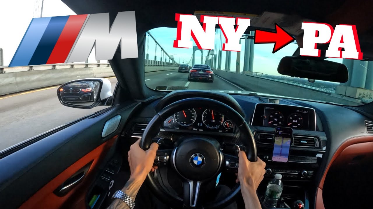 CRAZY cut up Rally on the way to some really fun backroads !! BMW M6 POV