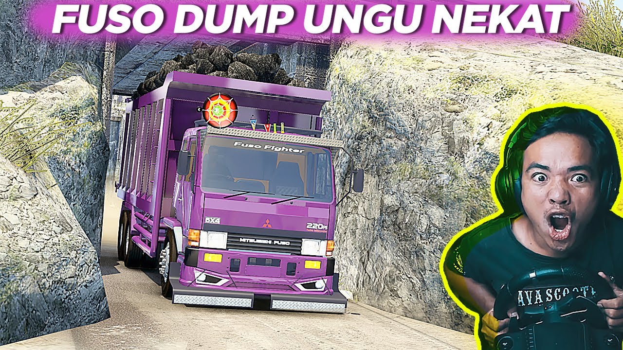 AKSI NEKAT DUMP TRUCK FUSO KELUAR DARI TAMBANG BATU BARA - ETS2