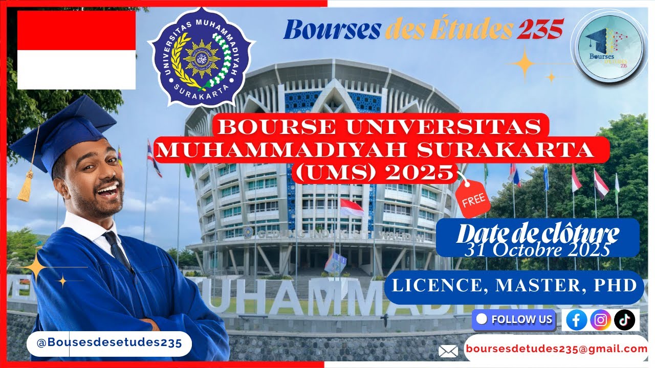 Bourse UMS Indonésie 2025-26 | Études entièrement financées pour étudiants internationaux