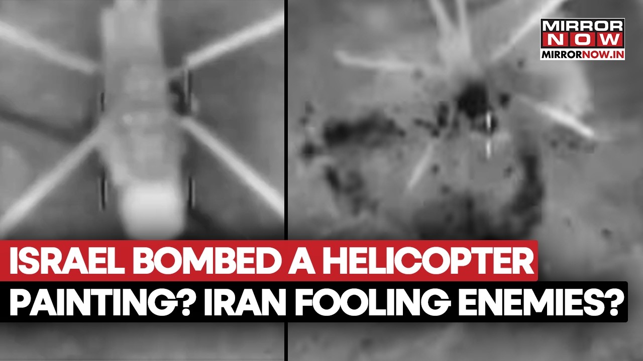 Israel Bombed A Helicopter Painting In Iran? Tehrann Fooling Enemies With Murals? Internet Reacts