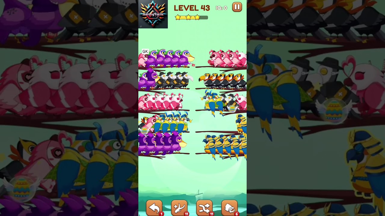 Bird Sort 2: Color Puzzle Level 43 Successful