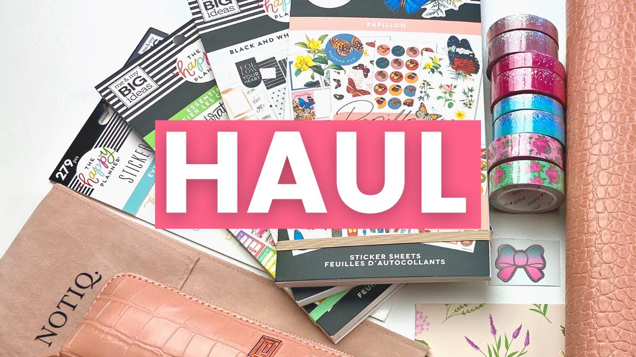 Planner Supplies HAUL | NOTIQ, Villa Beautifful, Simply Gilded, The Happy Planner