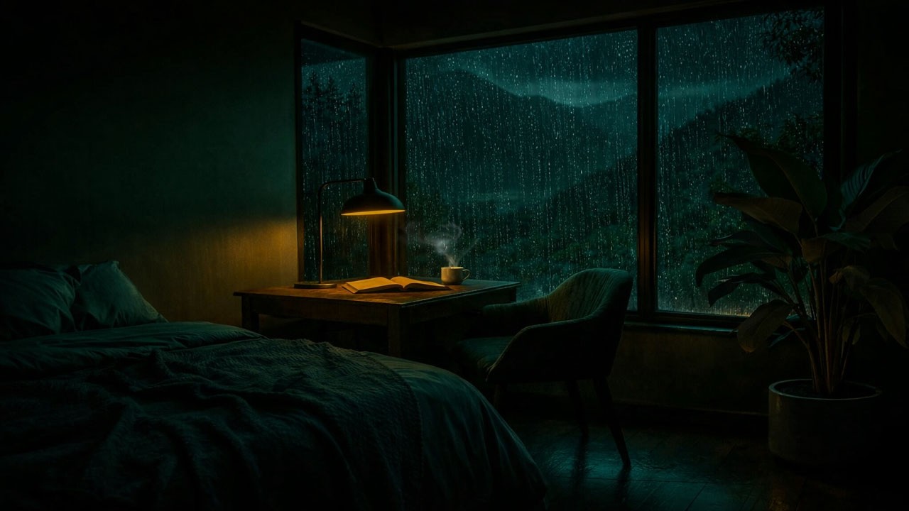 Sleep Deeper Tonight: Gentle Night Rain Window Ambience for Ultimate Relaxation & Study 😴