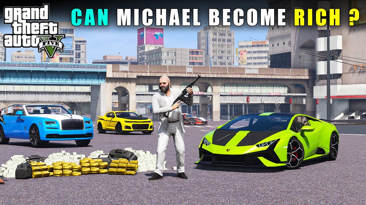 GTA 5 : MICHAEL WORKING VERY HARD TO BECOME RICH | GTA V GAMEPLAY