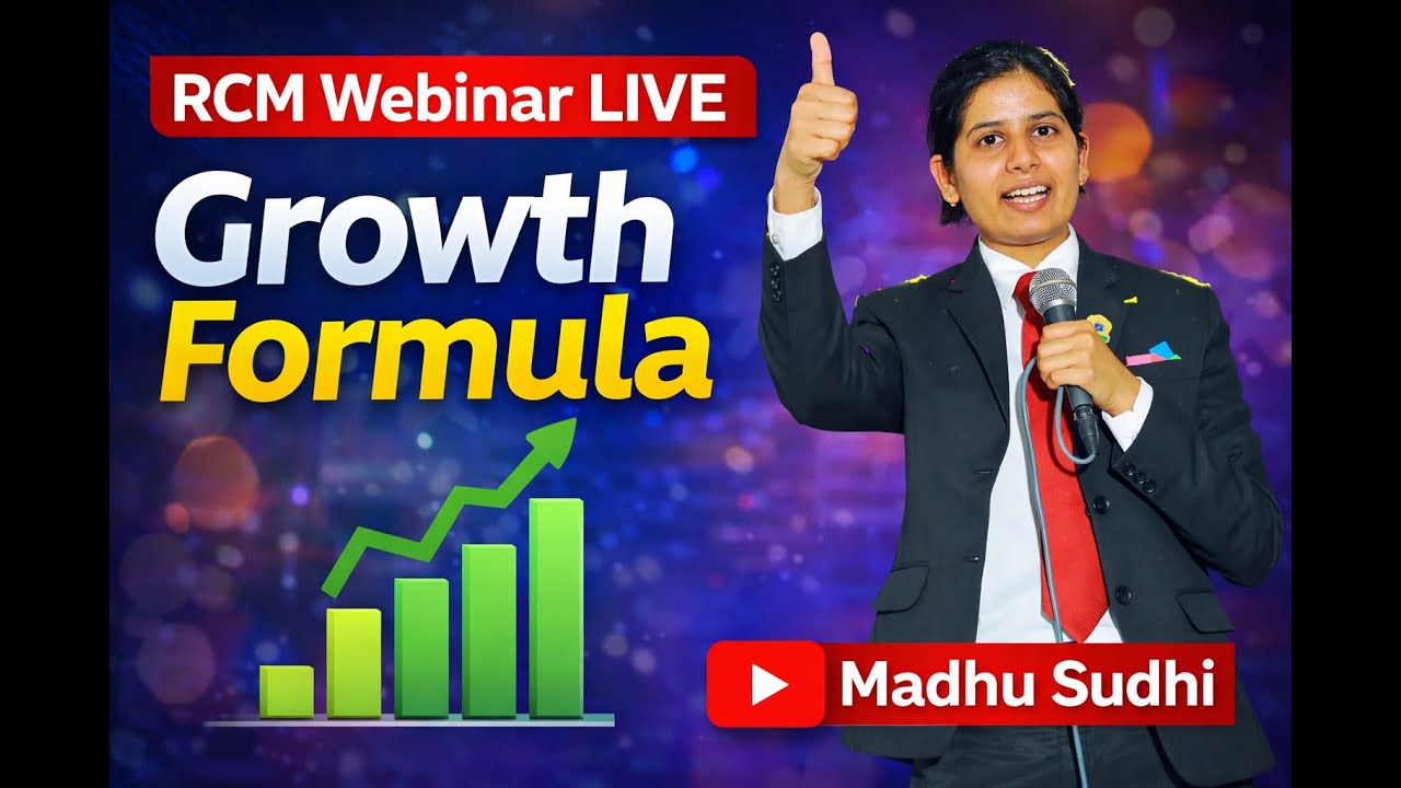 RCM Webinar LIVE | Growth formula | Madhu Sudhi