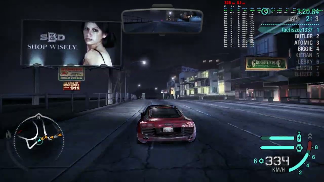Royal battle Need for Speed Carbon  Circle 3, Expert Bots, Car Darius Audi Le Mans quattro 2