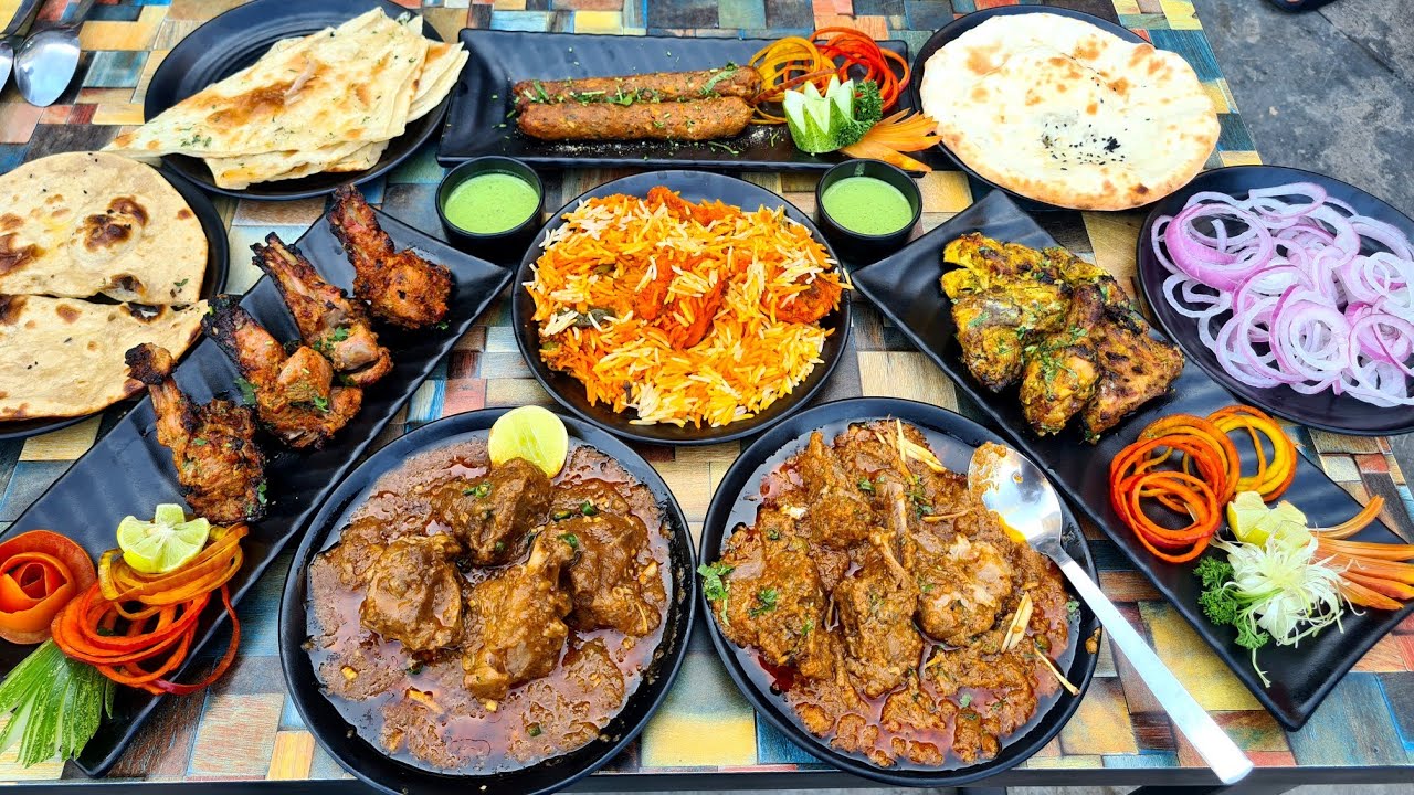 ULTIMATE Mughalai Heaven. Mutton Nihari, Mutton Barrah, Chicken Barrah, MEAT Qorma, Kebab, Biryani