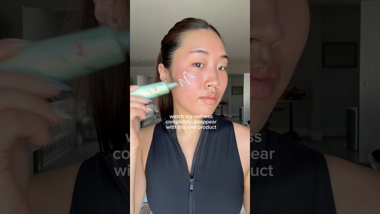 REDNESS WHO?!!🍅💚 this erborian red cc cream is my bff FR #makeup #makeuphacks #skincare #beauty