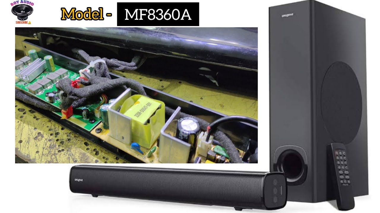 CREATIVE (MF8360) 160 watt sound bar (POWER STAND-BY PROBLEM)  how to easily repairing process......