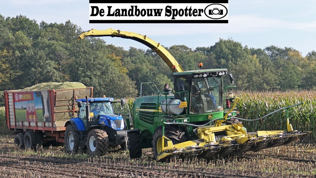 Mais hakselen 2019 | Beusink | Stuck in the mud | John Deere 7350 i | New Holland + John Deere