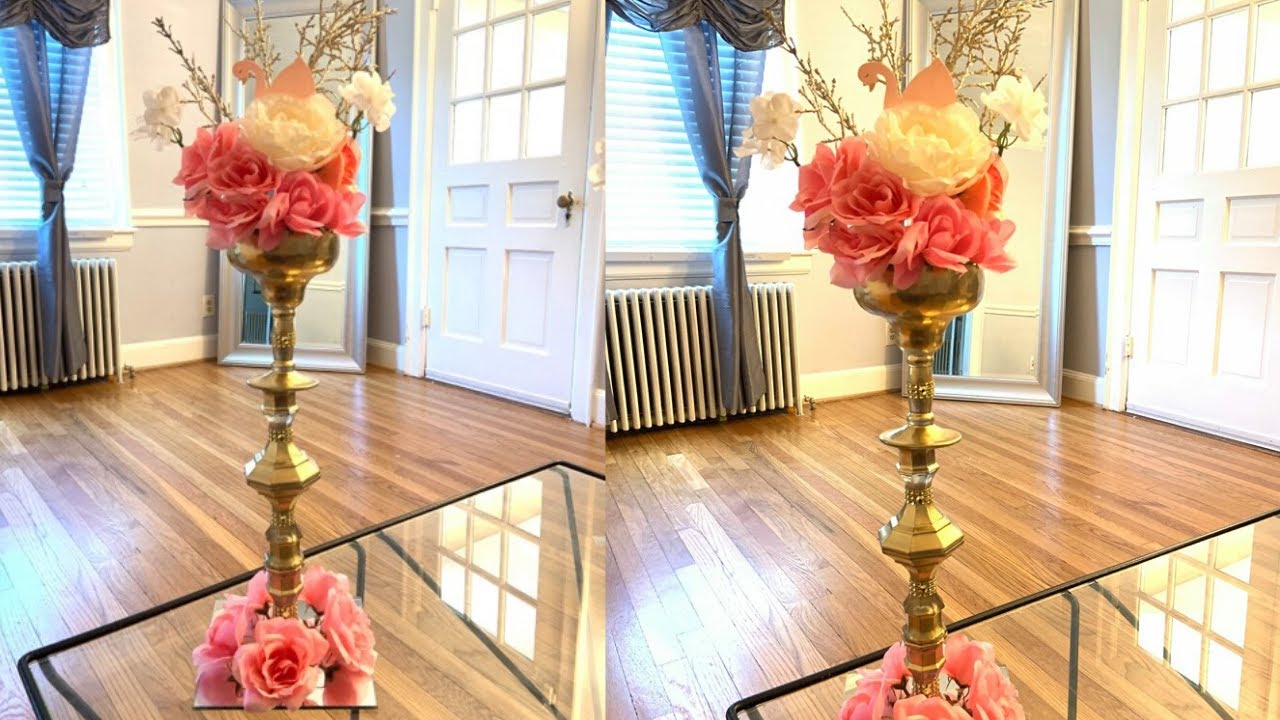 Dollar Tree Glam Centerpiece DIY/