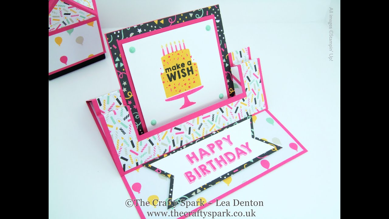 It's My Party Fancy Fold Swing Easel Card Stampin' Up! UK