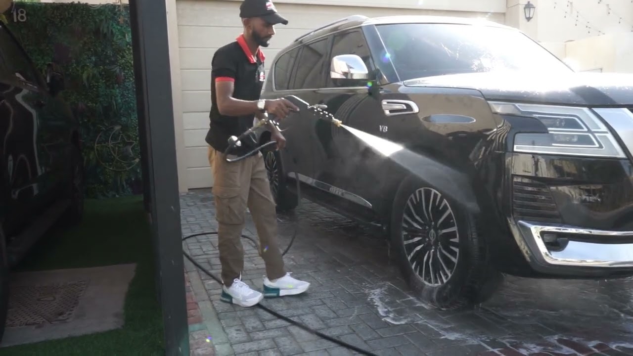 POV: NISSAN PETROL V8 detailing video in Dubai 🇦🇪