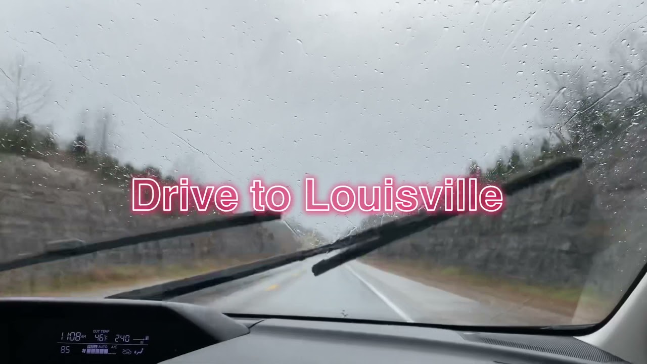 Driving in the Rain at Louisville Kentucky