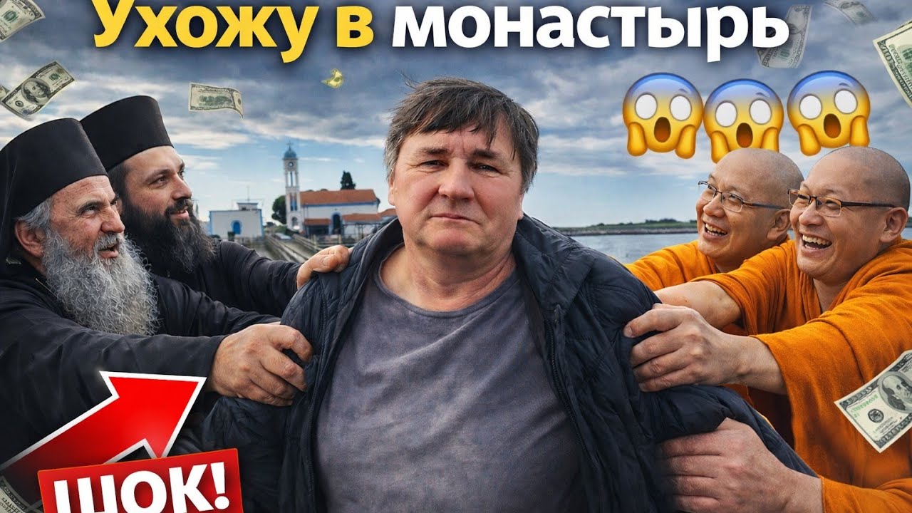 Монастырь на воде. Что внутри? Порто-Лагос Греция. 