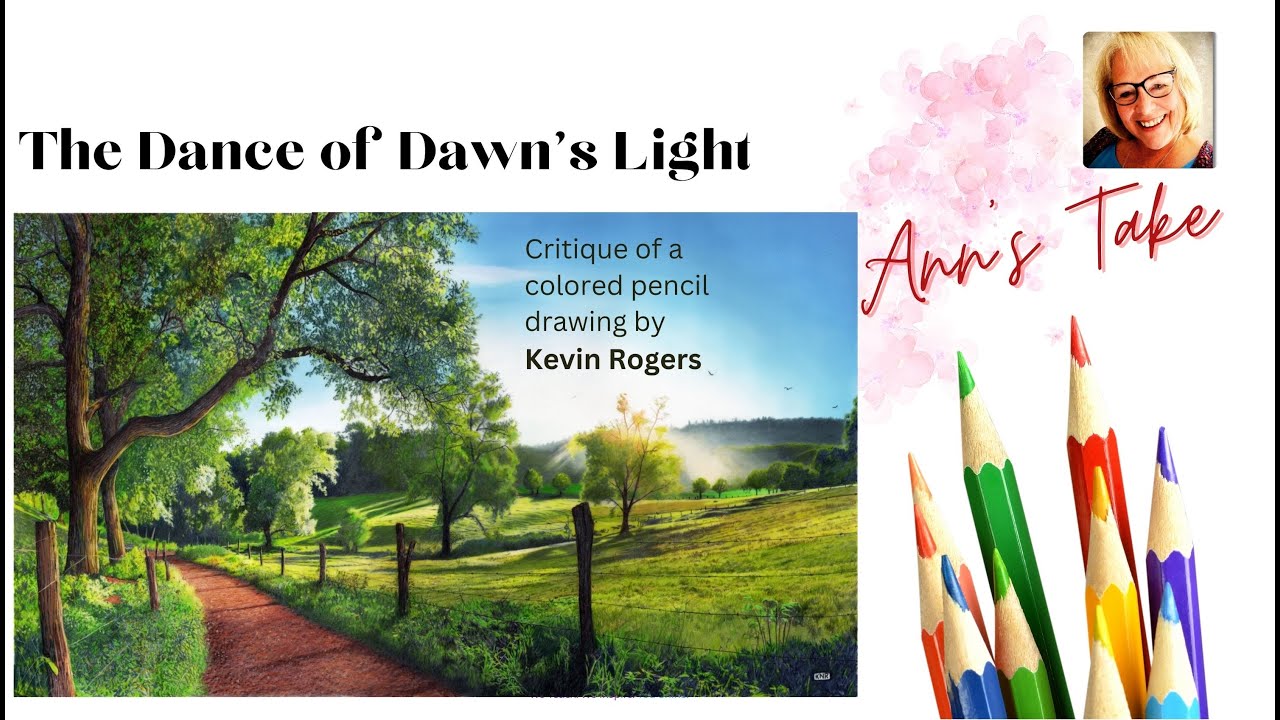 Landscapes are hard to draw!  Colored pencil artwork by Kevin Rogers