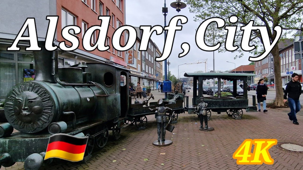 Walking in Alsdorf,City,North,Rhine,Westphalia,Germany.2023