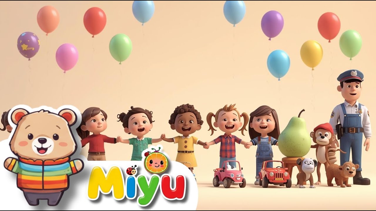 أغاني أطفال رائعة لتعلم أجزاء الجسم، العد، والسيارات مع Miyu Arabic - اغاني اطفال! 🚗🎵👶