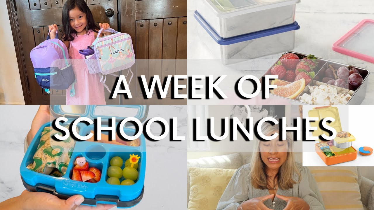 A WEEK OF EASY WELL-BALANCED PRESCHOOL LUNCHES: Ideas, supplies & recommendations