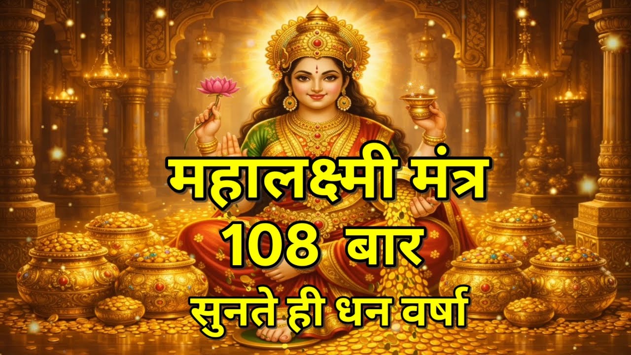 महालक्ष्मी मंत्र 108 बार | सुनते ही धन वर्षा | Mahalaxmi Mantra Jaap |
