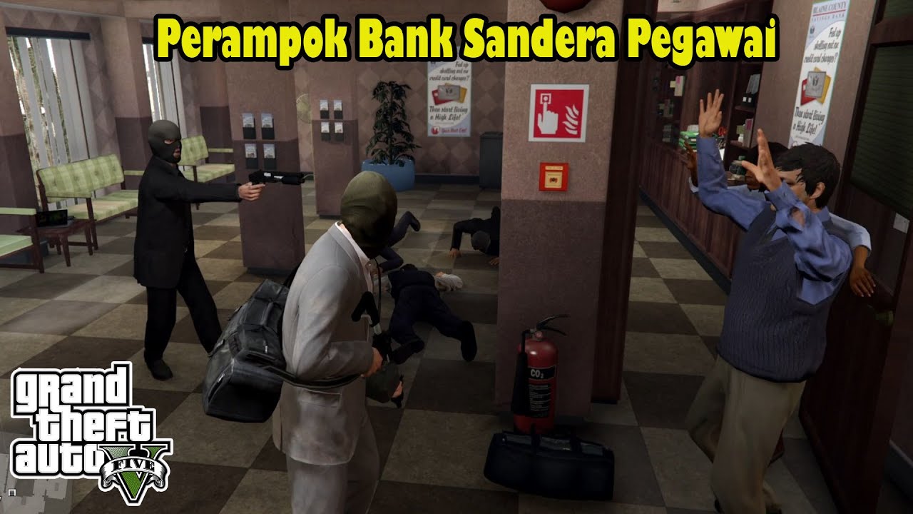 Merampok Bank Dikepung Polisi Dan Tentara! GTA 5 Story Mode #27