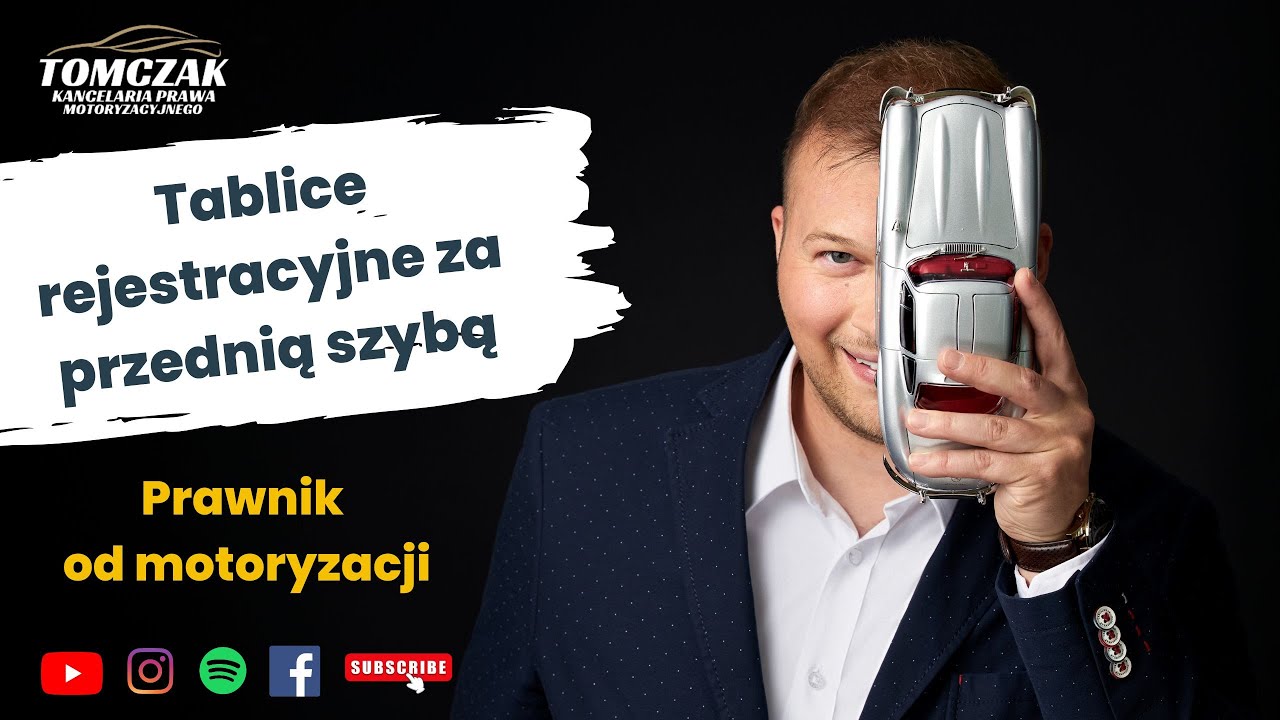 Tablice rejestracyjne za przednią szybą - czy są legalne?
