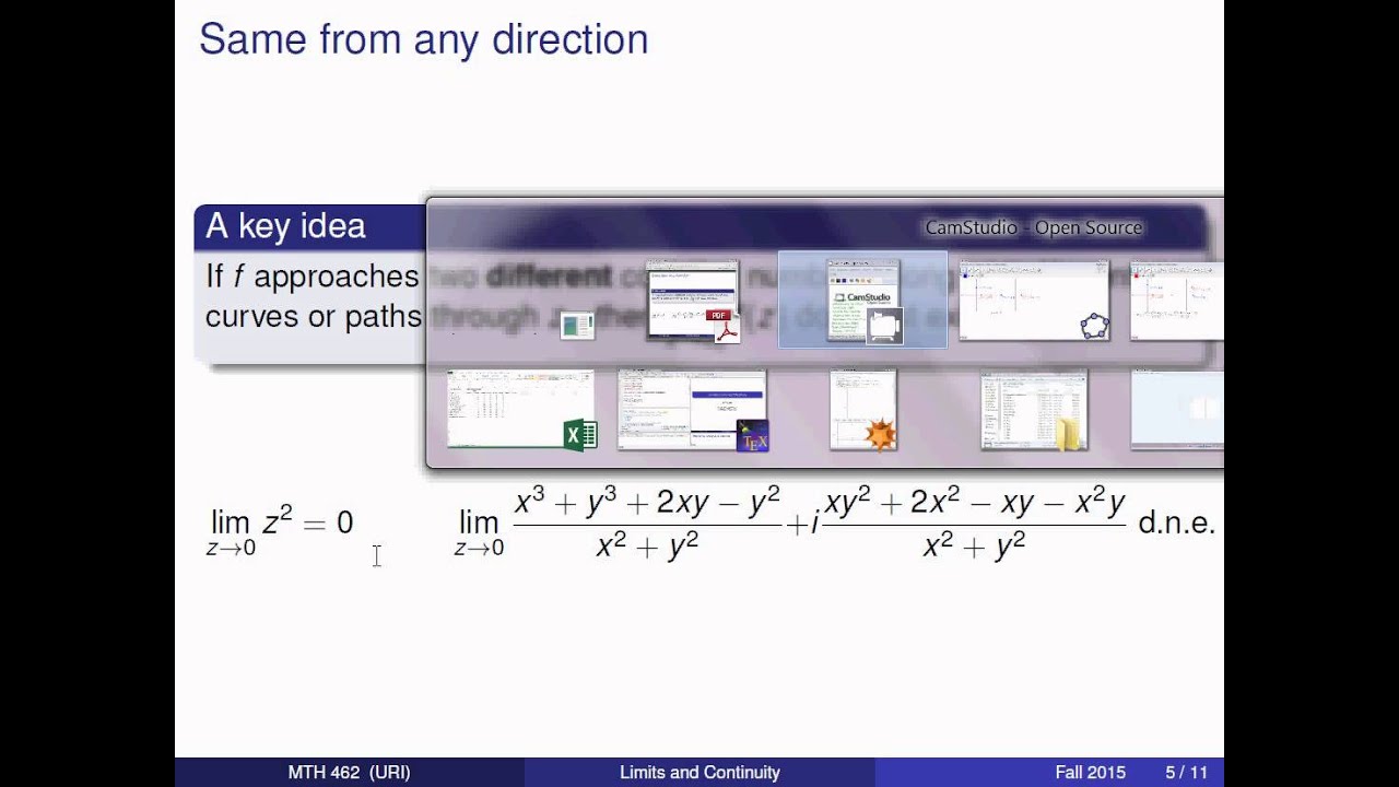 Complex Functions: Limits