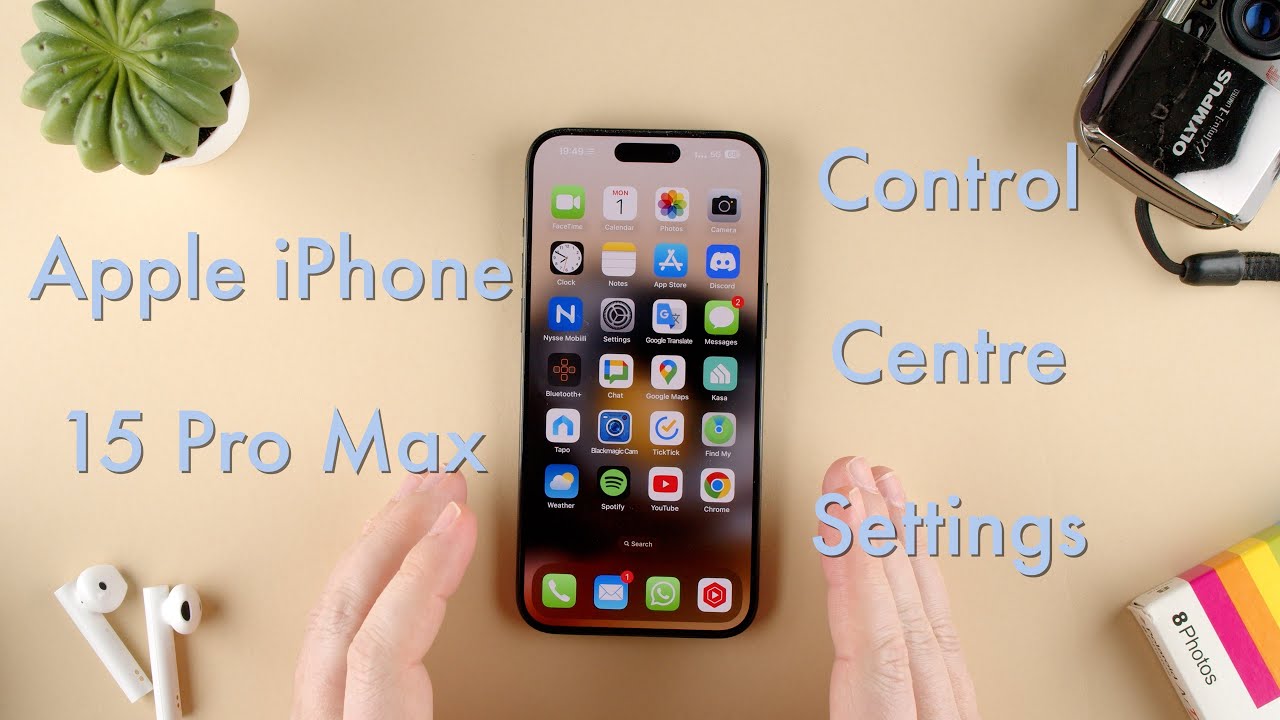 How to Check Control Centre Settings on the Apple iPhone 15 || Apple iPhone 15 Pro Max