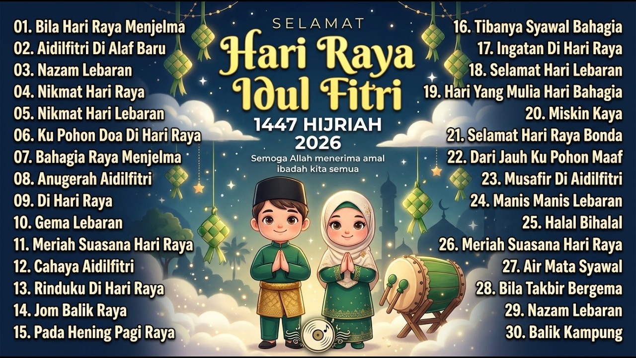 Lagu Raya 2026 Terbaik 🌙 Lagu Raya Balik Kampung | Koleksi Lagu Raya Evergreen Sepanjang Zaman